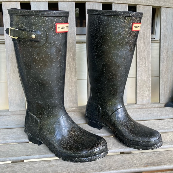 HUNTER Original Kids Starcloud Glitter Tall Rain Boot. New. - Picture 5 of 8